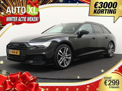 Zwart Occasion 2022 Audi A6 S-Line Stationwagen | € 29.940 (Super prijs)
