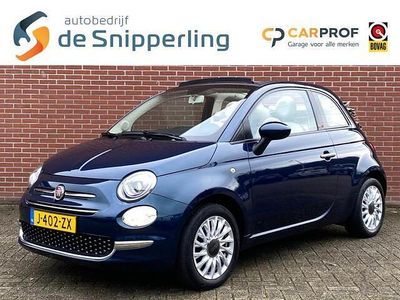 Blauw (metallic) Occasion 2020 Fiat 500C Lounge Cabriolet | € 13.850 (Eerlijke prijs)