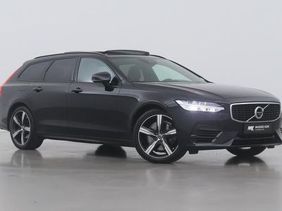 Zwart Gebruikt 2020 Volvo V90 R-Design Stationwagen | € 37.400 (Eerlijke prijs)
