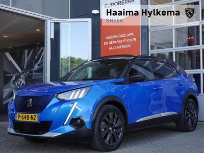 tweedehands Peugeot e-2008 EV GT 50 kWh 1 Fase | 8% bijtelling | Navigatie | Panormadak | 18 inch lichtmetalen velgen | Stoelverwarming | Led verlichting | Keyless entry en start | Parkeersensoren voor en achter | Achteruitrijcamera