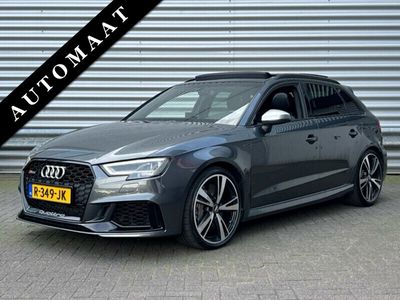 tweedehands Audi A3 Sportback RS3 2.5 TFSI 400pk quattro Automaat Keramisch Virtual Cockpit Clima Cruise Navi Camera Panoramadak B&O Leder LMV