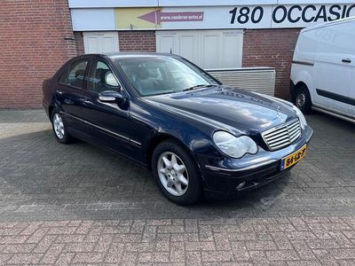 Blauw Occasion 2001 Mercedes C200 Elegance Sedan | € 8.499