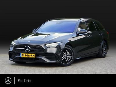 Grijs Occasion 2022 Mercedes C200 AMG line Stationwagen | € 31.950 (Iets duurder)