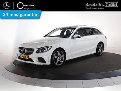 tweedehands Mercedes 300 C-KLASSE EstatePremium Plus AMG | Panoramadak | Dodehoekassistent | adaptieve cruise control | Memory pakket | Burmester Sound |