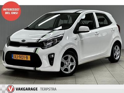 tweedehands Kia Picanto 1.0 CVVT EconomyPlusLine/ Airco/ Cruise/ Bluetooth/ Multi.LEDER.Stuur/ USB&AUX/ Elek.pakket/ Mistlampen V/ Isofix/ Dimlicht Automatisch.