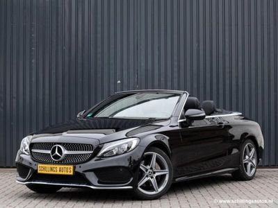 tweedehands Mercedes C200 200 PREMIUM Cabrio leer automaat Navi Led AMG-styl