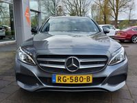 tweedehands Mercedes C180 C-KLASSE Estate156pk Automaat Business Solution Plus | Navi | Clima | Cruise | Pdc V+A+Assist+Camera | Sportstoel+Stoelverwarming | Dodehoek+Licht+Regensensor | 17''lm