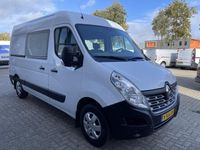 tweedehands Renault Master T35 2.3 dCi 130pk L2H2 DC 6 persoons / vaste prijs rijklaar ¤ 16.950 ex btw / lease vanaf ¤ 311 / airco / cruise control / navigatie / trekhaak 2500 kg / pdc achter !