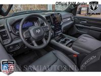 tweedehands Dodge Ram PICKUP 1500 BLACK ON BLACK | 402PK HEMI | VIRTUAL CLUSTER | CREW CAB 5.7 V8 4x4 | GROOT SCHERM | REBEL EDITION | DUBBELE CABINE | DC | 5 PERSOONS | VOORRAAD NR 2069 - 48046183