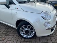 tweedehands Fiat 500C 0.9 TwinAir Lounge Parelmoer Wit I Cabrio I Airco I Bluetooth TOP STAAT