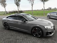 tweedehands Audi A5 Sportback 45TFSI 266pk Quattro S-Line Competition Black optic Pano Laser-Led 20-Inch Camera Keyless Sfeerverl Raute