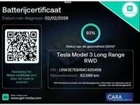 Occasion Tesla Model 3 Long Range AWD 366 kW (498 PK) 2021 Zwart (metallic) Sedan