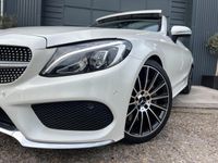 tweedehands Mercedes 300 C-KLASSE CabrioletAMG Burmester Ambiente Airscarf 19inch Apple Carplay