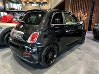 tweedehands Fiat 500 Abarth 500 S 1.2 Sport Edition Facelift Black Optic, Sportstoelen met leder, Sport Design, Navigatie, Dual Drive, USB, MP3, Bleu & Me, Velgen.