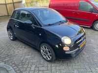 Occasion Fiat 500 Lounge 69 PK (50 kW) 2008 Zwart (metallic) Hatchback