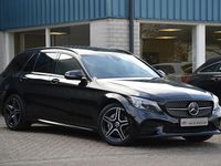 Occasion Mercedes C180 AMG line 157 PK (115 kW) 2021 Zwart Stationwagen