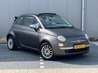 tweedehands Fiat 500C 1.2 Cabriolet Parkeersensor Matgrijs Leder sportstoelen Airco