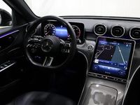Occasion Mercedes C220 AMG line 2023 Zwart (metallic) Stationwagen