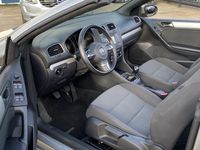 tweedehands VW Golf Cabriolet 1.6 TDI Bluemotion, AIRCO(CLIMA), ELEK-DAK, GROOT NAVIGATIE, STOELVERWARMING, 4X ELEK-RAMEN, BLUETOOTH-RADIO-CD-MP3-AUX, CENT-VERGRENDELING, LM-VELGEN, EURO 5