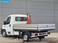 tweedehands Fiat Ducato 115PK Open laadbak met Kraan HMF202T2 Kranwagen Trekhaak Pickup Kraanwagen Trekhaak