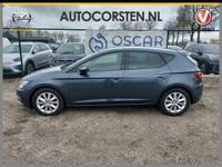 tweedehands Seat Leon ST T115pk Leer Navi ParkPilot PDC-A+Voor ECC Mirrorlink Multi-Media-vb. LMv El.spiegels/Verwarmd DAB+Full Link StoelVerwarmd Keyless Apple Carplay Android ECC DAB Vervolgbotsingpreventie Priv.Glas ASR Mistlampen ESP Lane-assi Bordherkenning 1.0 E