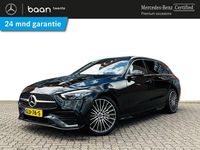 Occasion Mercedes C300 AMG line 313 PK (230 kW) 2024 Zwart Stationwagen