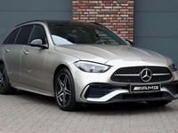 Occasion Mercedes C300 AMG line 2023 Zilver Stationwagen