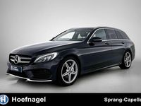 Occasion Mercedes C180 AMG line 157 PK (115 kW) 2018 Zwart Stationwagen