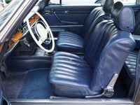 tweedehands Mercedes 250 CE "Strich-Acht", 5-speed maual gearbox, Extensive history-file, original boardmap, Sandbeige metallic, Becker Mexico Olympia-radio