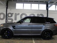 tweedehands Land Rover Range Rover Sport 5.0 V8 Supercharged SVR | 508 PK | Panorama dak | Meridian Audio | 23'' LM | F1 flippers | Elektr. trekhaak | Suede hemel zwart | Schaalstoelen + verwarming en ventilatie | Standkachel | Stuurverwarming | Apple carplay | Range