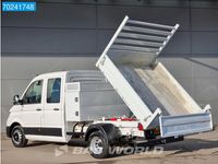 tweedehands VW Crafter 177pk Dubbel Cabine Kipper met kist 3.5t Trekhaak Navi Airco Cruise Benne Tipper Kieper Airco Dubbel cabine Trekhaak Cruise cont