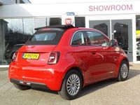 tweedehands Fiat 500e Cabrio RED 42 kWh | Clima | Navi | Draadloos laden smartphone | Apple Carplay | PDC