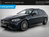 Occasion Mercedes C180 AMG line 170 PK (125 kW) 2022 Zwart Stationwagen