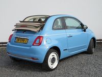 tweedehands Fiat 500C 0.9 TwinAir Turbo Spiaggina 58, Navi, Parkeersensoren, Carplay, Speciale uitvoering en Dealer onderhouden!