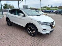 tweedehands Nissan Qashqai 1.3 DIG-T Premium Edition Automaat, Airco(automatisch), Panorama dak, 360 Camera, Multimedia systeem, Bluetooth, Navigatie, Cruise control, Parkeersensoren, Stoelverwarming, Lane assist, Lederen bekleding , Elektrische ramen en spiegels, Ke