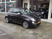 tweedehands Fiat 500C 0.9 TwinAir Lounge NIEUWSTAAT 54 KM ZWART LEDER L