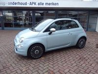 tweedehands Fiat 500C 1.0 Rockstar Cabrio Unieke kleur Ice Blue Metallic Navi./Apple Car Play/Android/16"LMV/Airco/PDC/Sportstoelen Half Leder