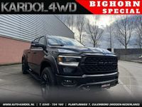 tweedehands Dodge Ram PICKUP 1500 5.7 V8 4x4 Crew Cab Big Horn Night Special | Incl Vrachtcontainer (huif) |Incl. lederen bekleding | Trekhaak 13-polig |LPG| NOG 1 OP VOORRAAD!!! | Nieuwe Auto incl. LPG | Geheel rijklaarprijs | DIRECT RIJDEN |