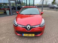 tweedehands Renault Clio IV Estate 1.2 Automaat, Airco, Multimediasysteem, Bluetooth telefoonverbinding, Navigatie, Cruise control, Parkeersensoren, Elektrische ramen en spiegels, Lichtmetalen velgen, Nette auto, BOVAG