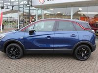 tweedehands Opel Crossland 1.2-130pk Turbo GS Line. Sportieve, unieke auto. Volautm. airco, metallic lak, LM wielen, Isofix, cruise cntrl, sportstoelen, navigatie, telefoonvoorb., boordcomputer etc.