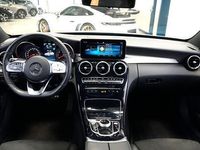 tweedehands Mercedes E300 C-KLASSE Estate235kW/320pk Aut9 BNS Solution AMG Night PANORAMADAK + BURMESTER + LED KOPLAMPEN + KEYLESS + LANE ASSIST + SPORTSTOELEN + STOELVERWARMING + CAMERA + LEER/ALCANTARA + PARKSENSOREN + 18" LM-VELGEN!!