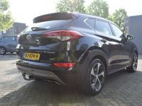 tweedehands Hyundai Tucson 1.6 T-GDi Prem. 4WD Navi/Cam/Leder/Led/Ventilatie/19"/Wint/Trekh