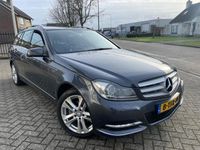tweedehands Mercedes 180 C-KLASSE EstateAmbition Avantgarde [bj 2014] Leer|Navi|Xenon-led|Trkhaak