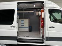 tweedehands VW Crafter SERVICEWAGEN 35 2.0 TDI euro6 L2H2 V230 OMVORMER SORTIMO KASTEN 3ZITS STANDKACHEL TREKHAAK 3500KG RIJKLAARPRIJS