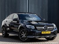 Occasion Mercedes GLC250 AMG line 211 PK (155 kW) 2018 Zwart Coupé