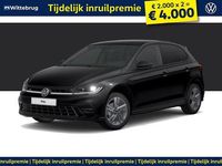 Nieuw VW Polo R-line 97 PK (71 kW) 2025 Zwart, metallic lak Hatchback