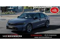 Nieuw Honda Civic Hybrid 143 PK (105 kW) 2025 Blauw (metallic) Hatchback