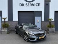Occasion Mercedes C180 AMG line 156 PK (114 kW) 2017 Grijs, andere lak Cabriolet