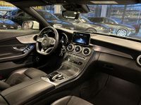 tweedehands Mercedes 180 C-KLASSE CabrioletPremium Plus AMG Airscarf | Alarm klasse 3 | Achteruitrijcamera | Adaptief onderstel | Cruise control | Climate control | Stoelverwarming | Navigatie | Parkeersensoren v+a | 18INCH