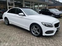 tweedehands Mercedes C400 4MATIC AMG Line Led, Leer, Pano, Leer, LM..